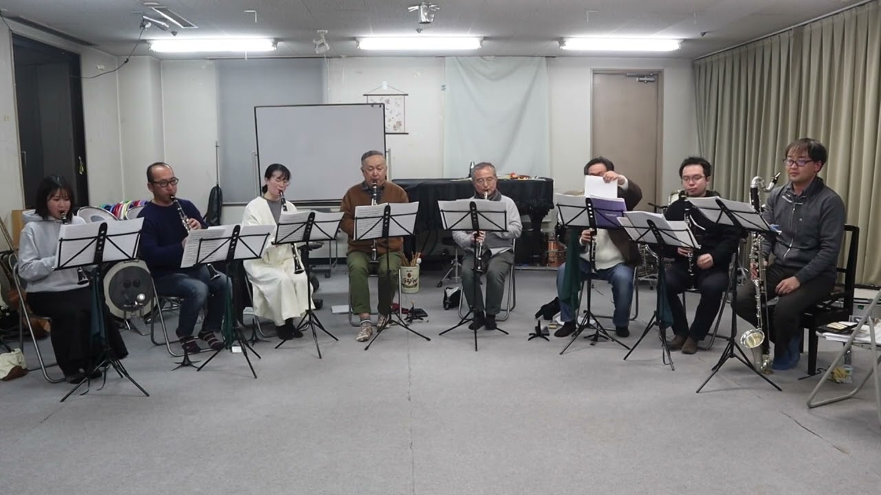 ある日の練習風景（「となりのトトロ」メドレー）①