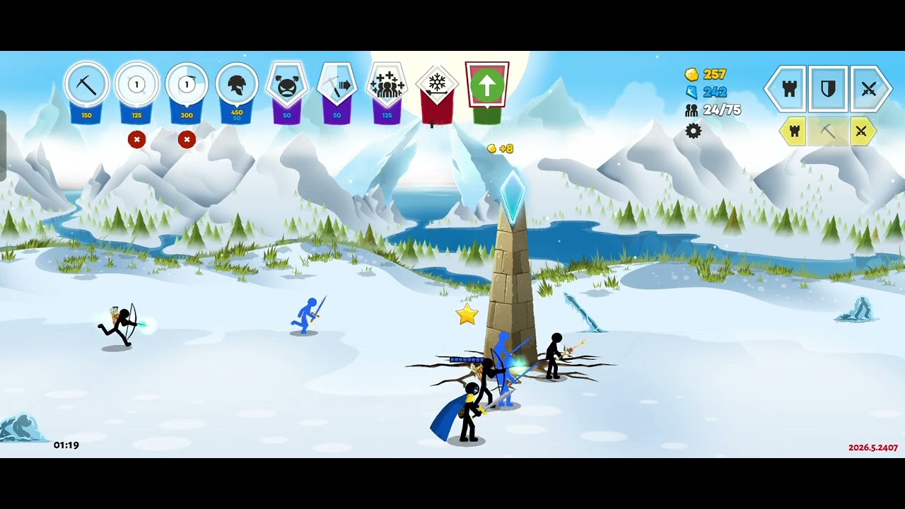 Đánh bại spearos trong 2 phút! #stickwar3 #spearos 