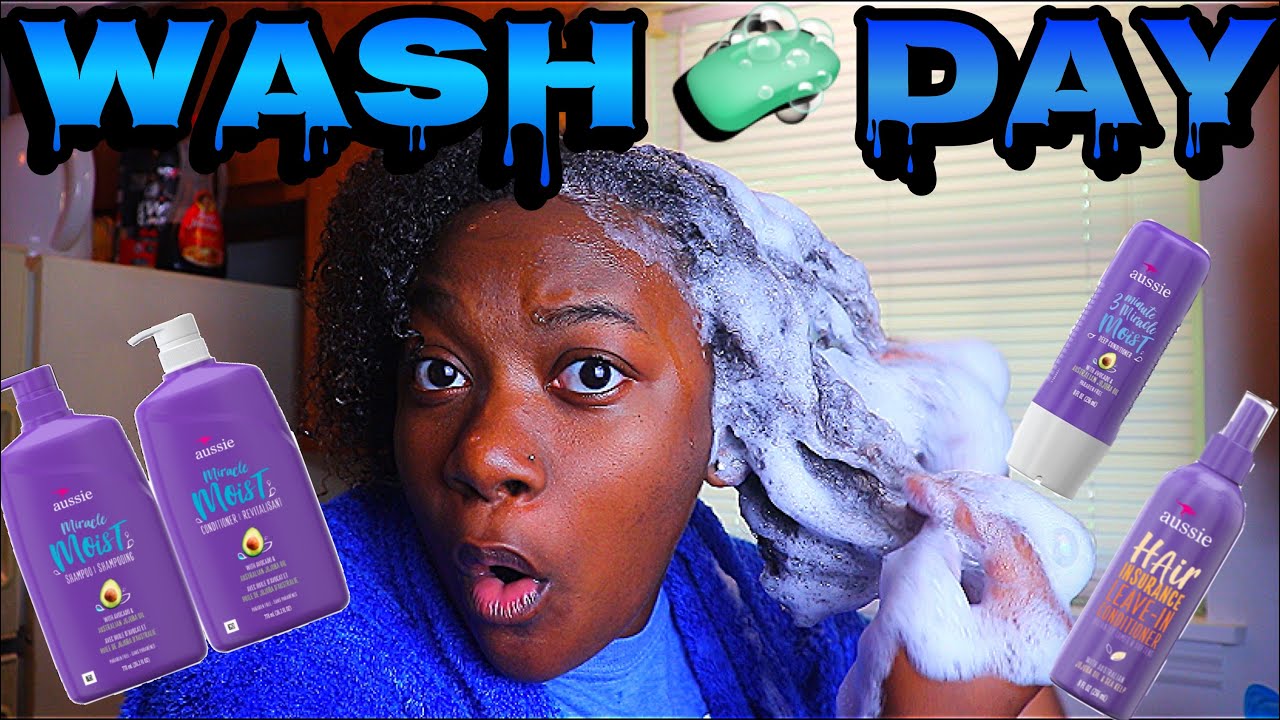 WASHING MY HAIR USING ONLY AUSSIE PRODUCTS