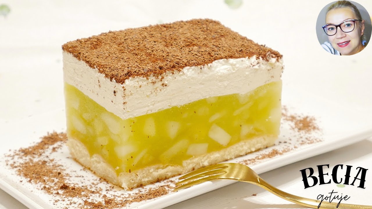 Szarlotka - jabłecznik bez pieczenia. Przepis krok po kroku. Becia gotuje - poleca