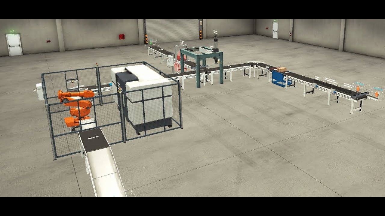 CIE410 Project - Automation Simulation - YouTube