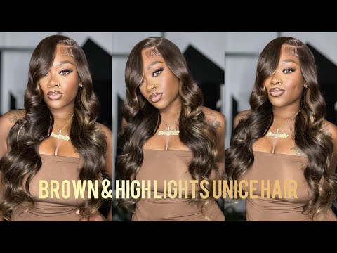 The Best Expresso Brown & Highlighted Glueless Wig🤎🔥| Pre-Everything 7x5 Wig Install | Unice Hair ✨