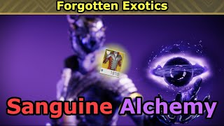 Ascending the Throne with Sanguine Alchemy (Destiny Forgotten exotics)