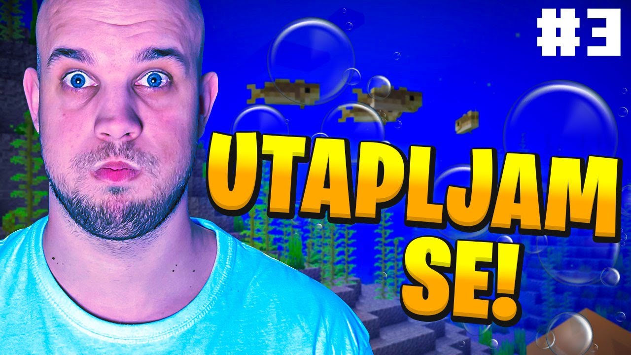SKORAJ SEM SE UTOPIL! | Minecraft #3
