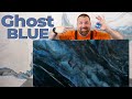 Epoxy Design Ideas | Black and Blue Ghost Marble