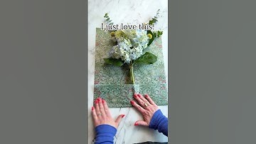 easy bouquet wrapping technique! #bouquet #flowers #tips #mothersday