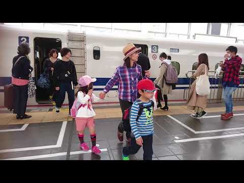 2018年4月1日のぞみ124号到着から発車まで