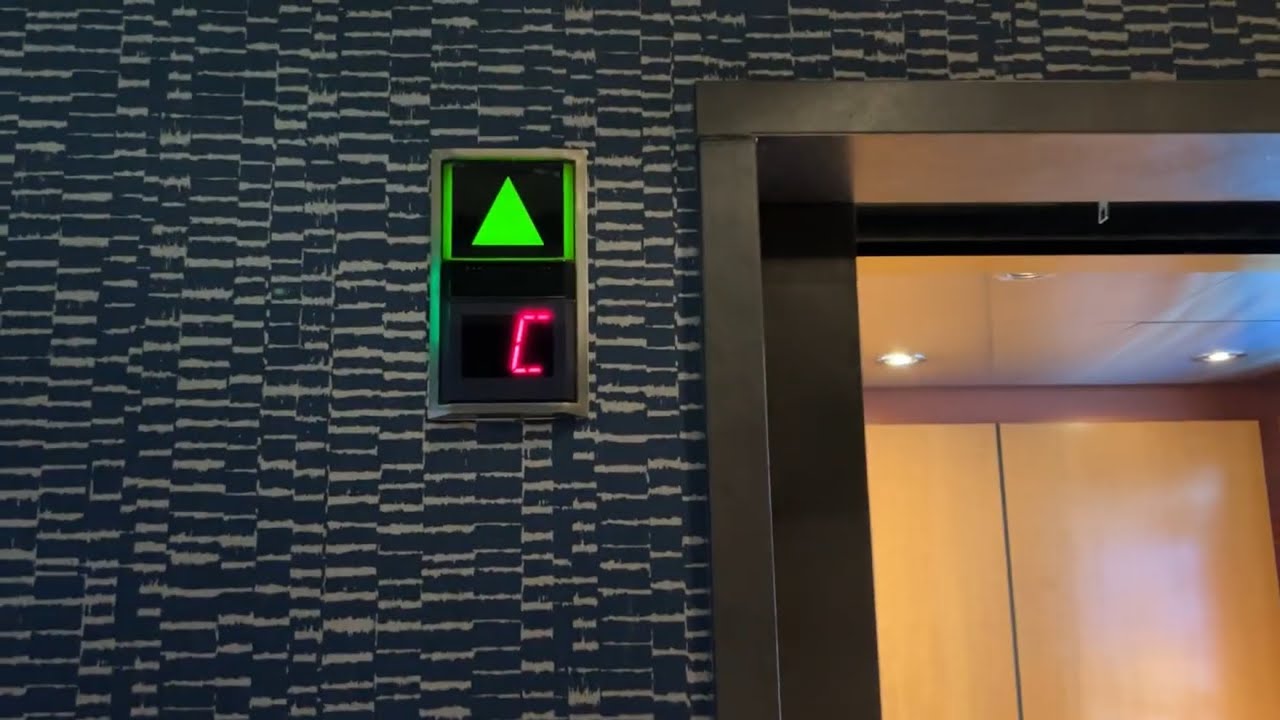 MERRY XMAS-1996 OTIS Traction Elevators at THE STRAT, (SELECT ELEVATORS) Las Vegas NV