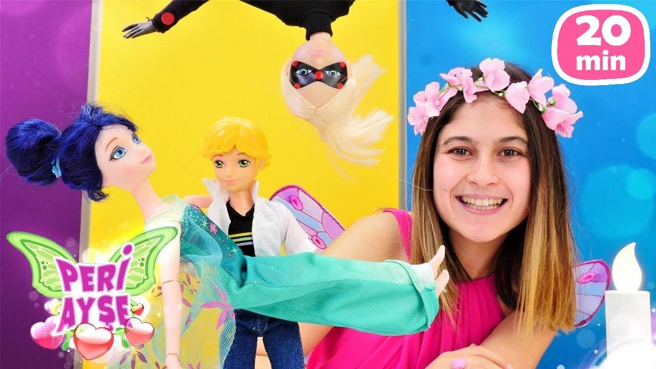 Peri Ayşe ve Lady Bug ile kız çocuk videoları! Kara Kedi ve Uğur Böceği maceraları!