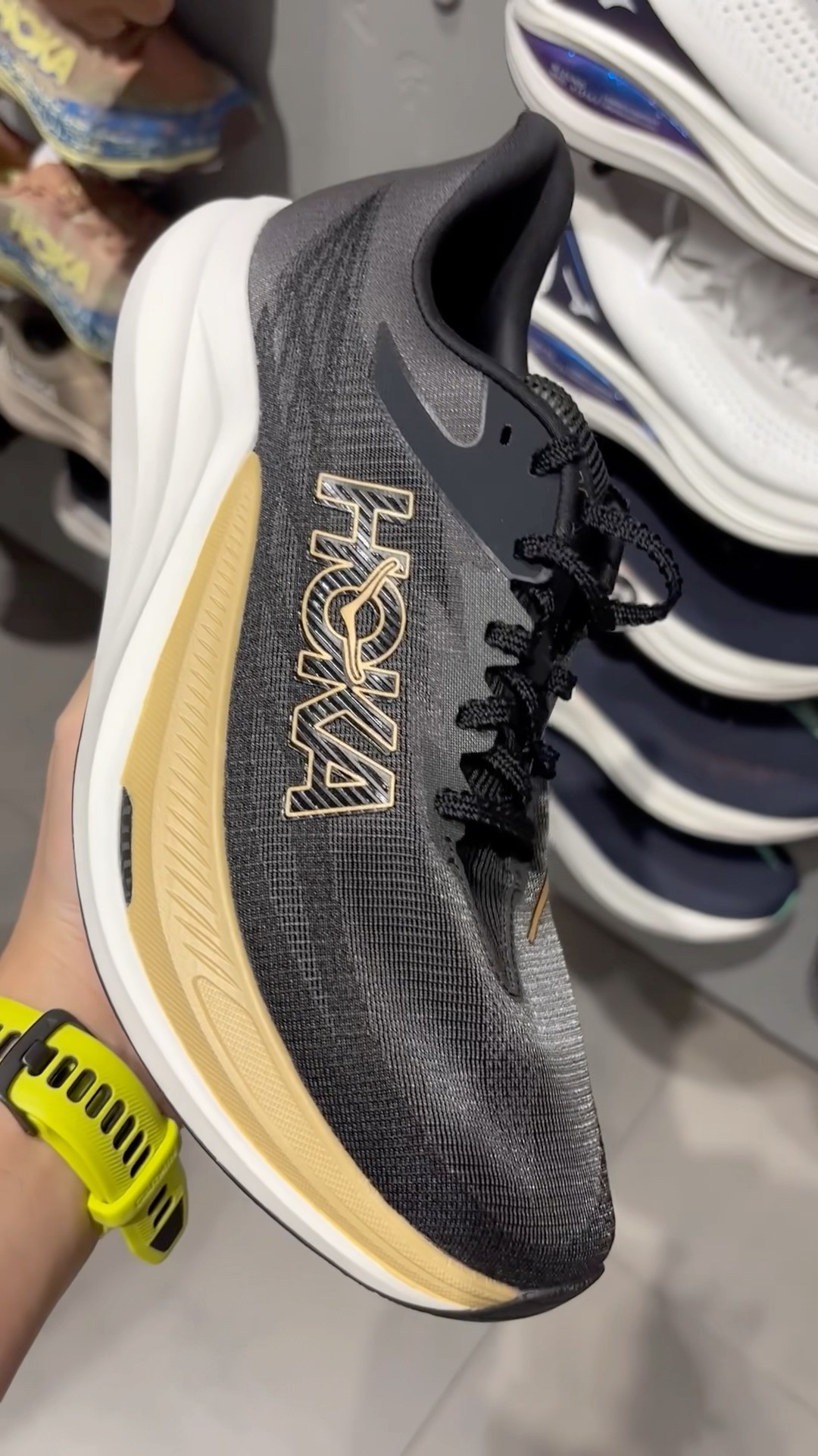 Hoka Rocket X 3 - Black | Gold - YouTube
