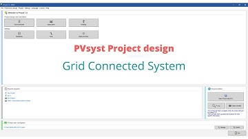 Pvsyst project (grid connected system)