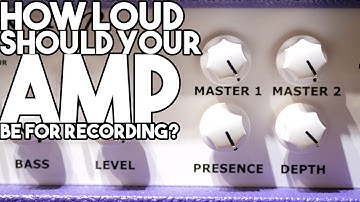 How loud should your AMP be for RECORDING? | SpectreSoundStudios TUTORIAL