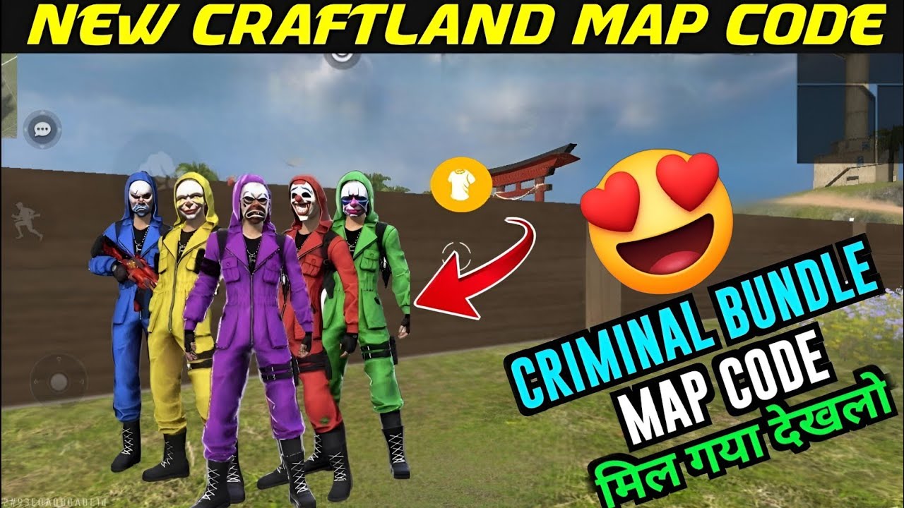 Craftland all criminal bundle map code ff new craftland criminal