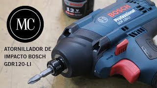 Atornillador de impacto Bosch GDR 120-LI. Revisión, demostración y Tips!! 