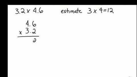 Multiplying Decimal Numbers