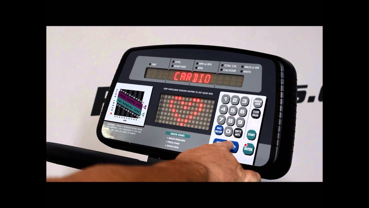 Life Fitness LC9500HR 1st Gen Recumbent Display - YouTube