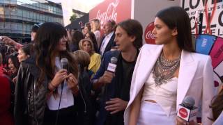 Jenna ushkowitz, zendaya coleman and jonathan cheban interview kendall
kylie jenner on the red carpet at american music awards 2013. kyli...
