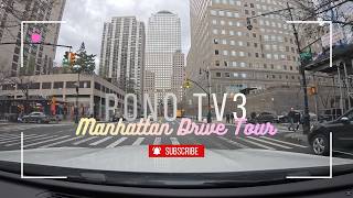 BATTERY PARK CITY DRIVE TOUR 🚗 SOUTH END AVE & ALBANY ST | NYC STREETS