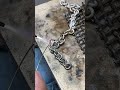 welding some Cuban links.