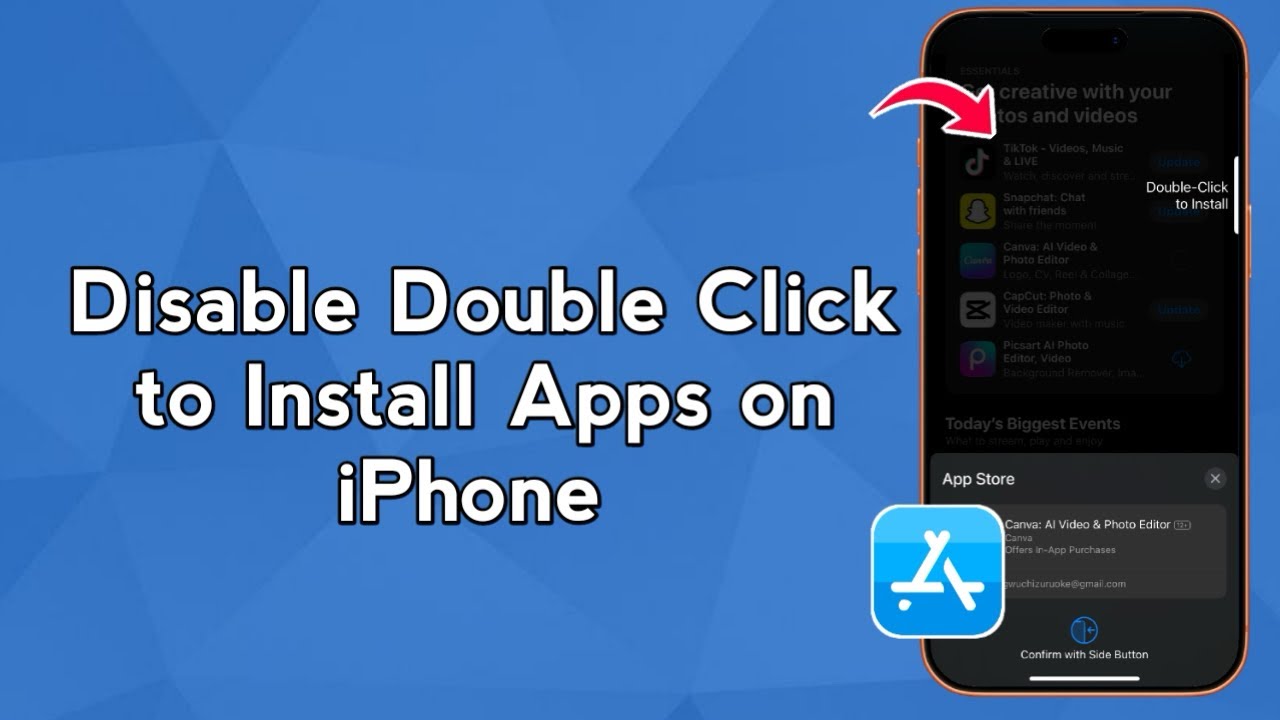 Disable Double Click to Install Apps on iPhone (2026) - YouTube