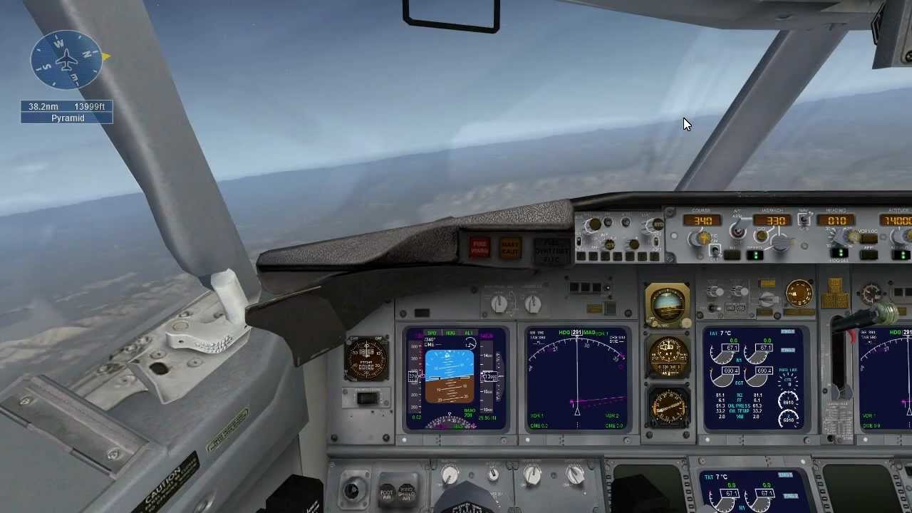FSX Secret Shuttle mission (UFO close call)
