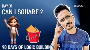 Day-31: Logic Building in 90 days | Can I Square? | Codeforces | Competitive Programming
