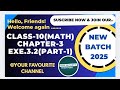 Class 10 Ex 3.2 Q.1 Q.2 Linear Equations in Two Variables chapter 3 New CBSE NCERT syllabus