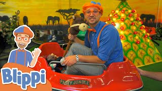 Blippi Visits Party Jungle And Learns About Animals! | Educational Videos For Kids