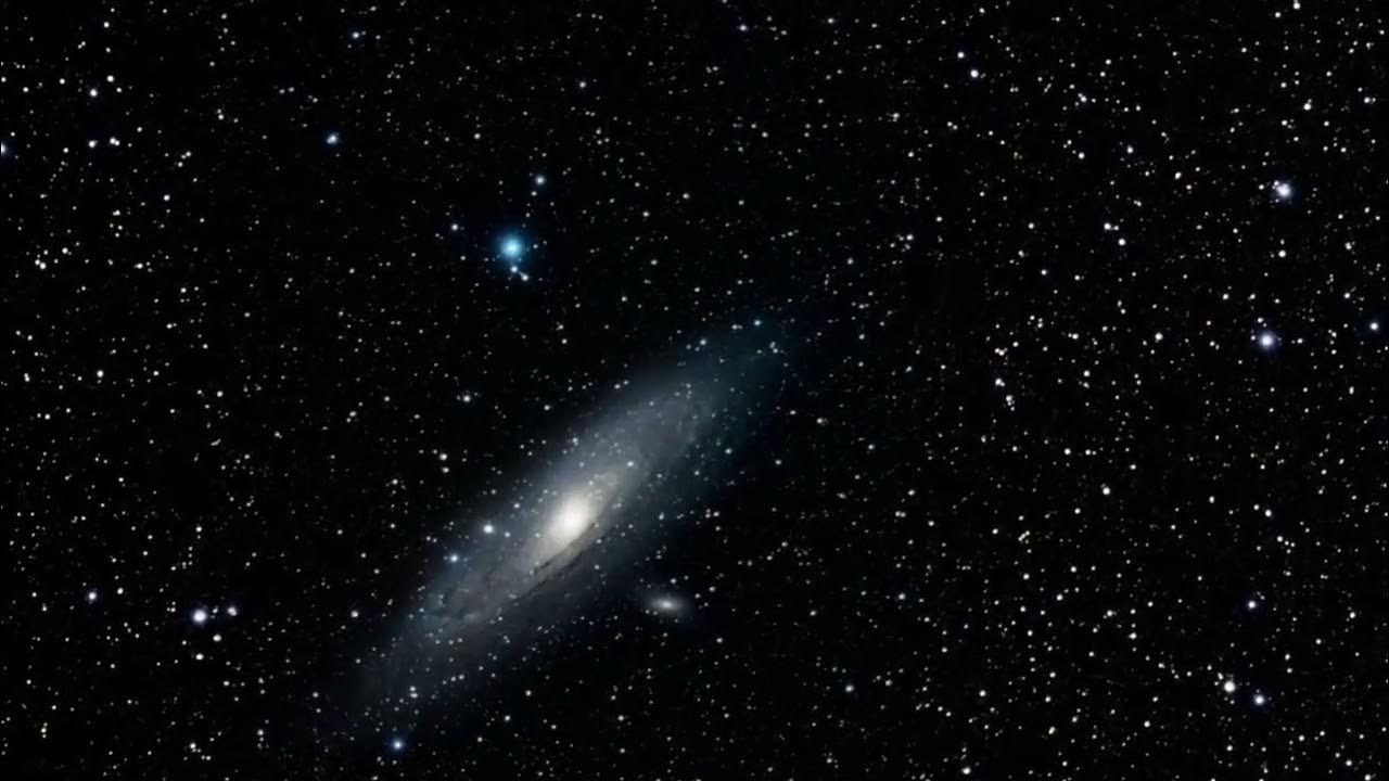 Hubble space Telescope Zooming In Andromeda Galaxy Beautiful Shots
