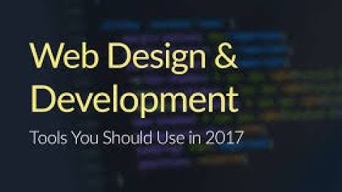 2016/2017 MUST-KNOW WEB DEVELOPMENT TECH - Watch this if you want to be a web developer (Top 5)