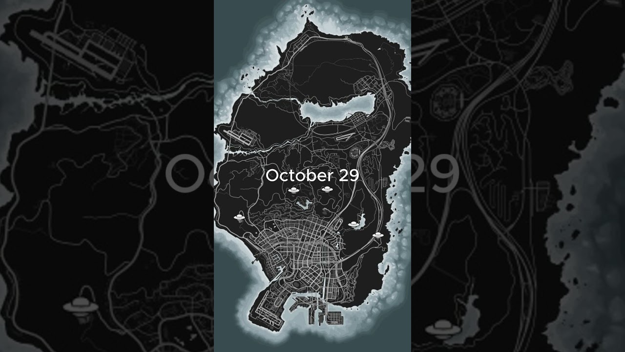 GTA V ONLINE - UFO Locations Map Spawn today october 29 2025 where ufo today
