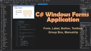 C# Windows Forms Application Intro