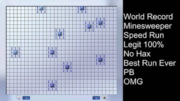 Minesweeper Speed Run World Record Time! Fastest Solution Ever!!! 2015 Must Watch!