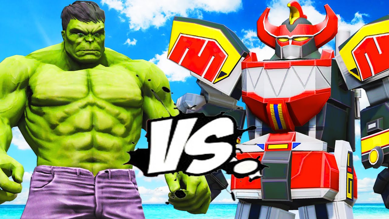 Power Rangers Introduction Hulk THE HULK VS DINO MEGAZORD - Mighty Morphin Power Rangers - YouTube