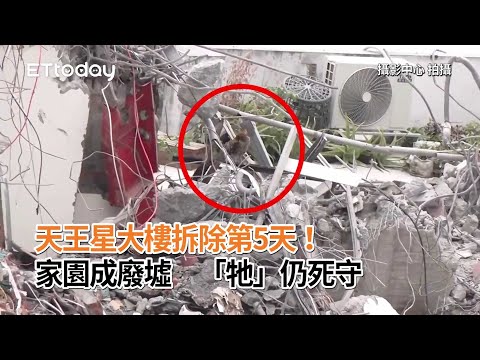 天王星大樓拆除第5天成廢墟！頂樓寵物雞現身死守家園｜花蓮地震