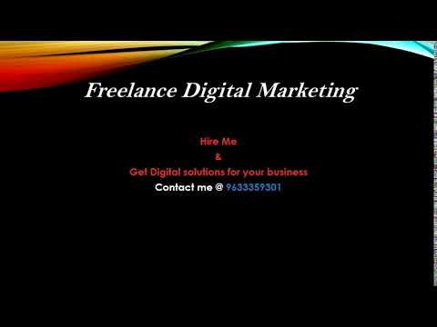 Freelance Digital Marketing | Muscat | Digital Marketing Analyst