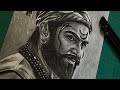 Drawing the Lion of the Maratha Empire 🔥 🚩| छत्रपती संभाजी महाराज 🚩