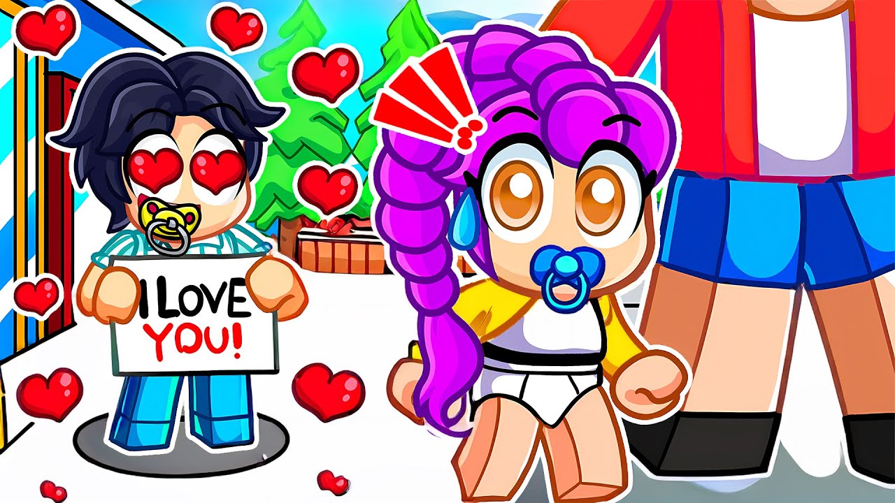 Малыш Джину и малышка Руми: история любви в Roblox! (Kpop Demon Hunters)