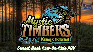 MYSTIC TIMBERS | Kings Island | Sunset Back Row On-Ride POV