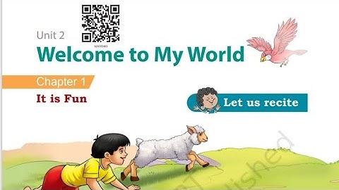 CLASS 2|ENGLISH|NCERT|MRIDANG|UNIT 2|WELCOME TO MY WORLD| CHAPTER 1|POEM|IT IS FUN|Hindi Translation