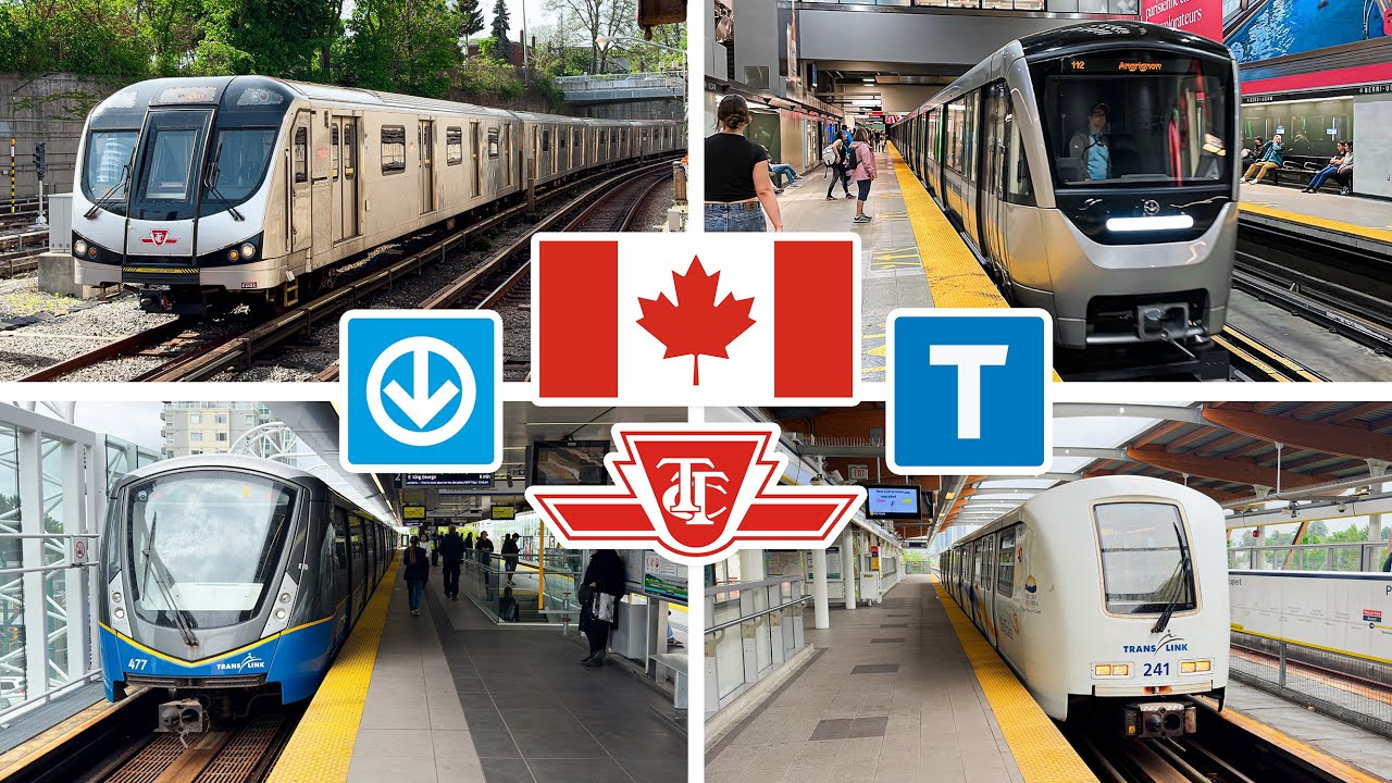 [4K] 🇨🇦 Все линии метро в Канаде