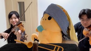 真珠の首飾り、真珠の耳飾りの少女？と共に /  A String of Pearls