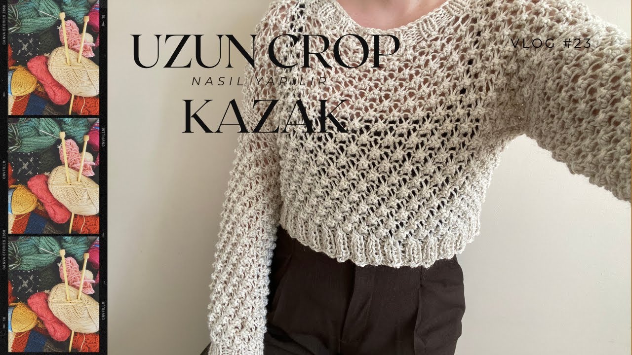 UZUN KOLLU CROP KAZAK NASIL YAPILIR I SONBAHAR SERİSİ