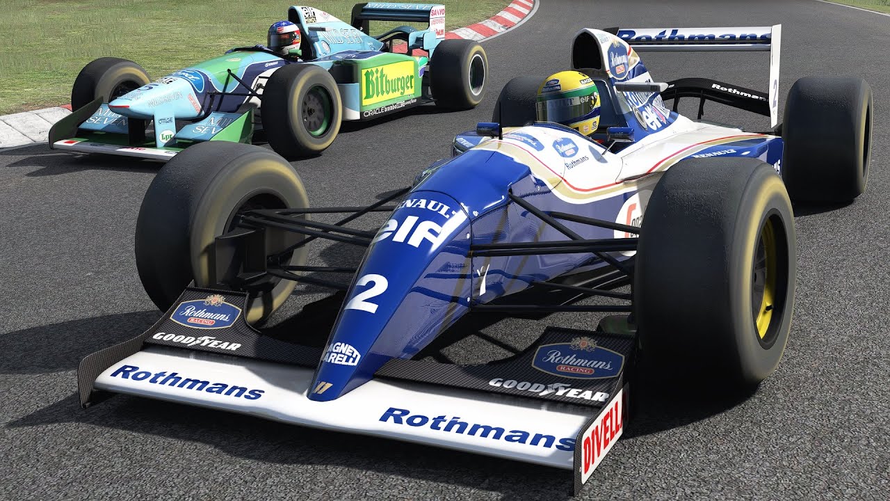 Ayrton Senna vs Michael Schumacher at Nurburgring Nordschleife 1994