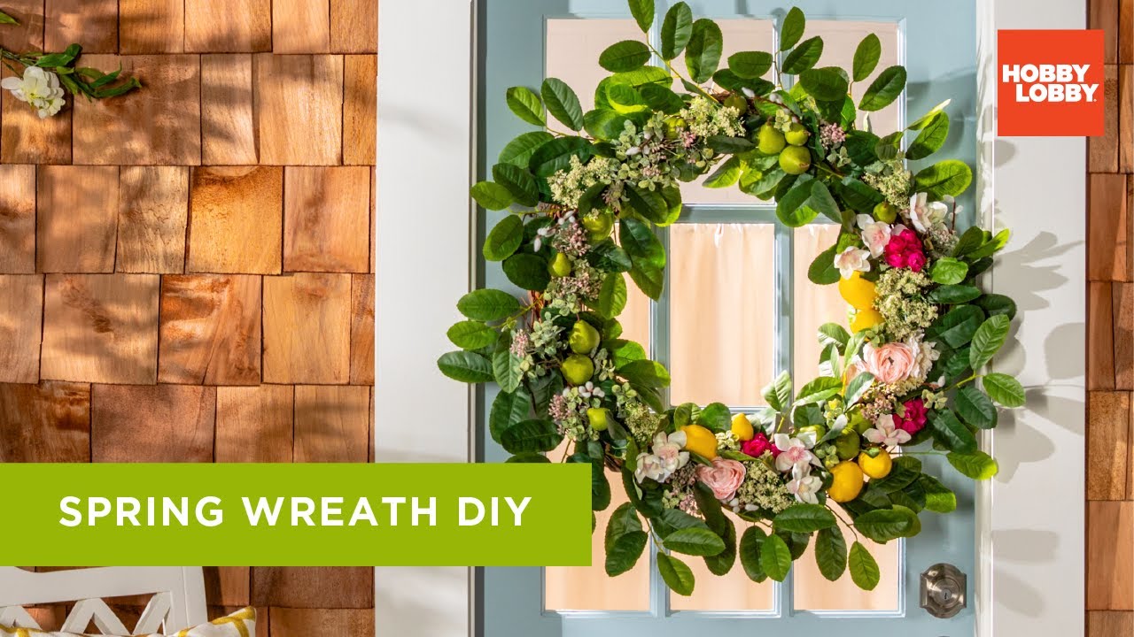 DIY Spring Wreath Step by Step Tutorial Hobby Lobby® YouTube