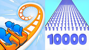 Runner Coaster vs Number Master - All Levels SpeedRun Gameplay Android iOS Ep1