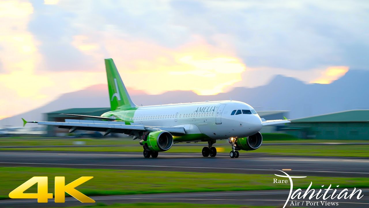 March 12, 2024: Amelia's Airbus 319 reg FHDRA was seen at Tahiti Int'l