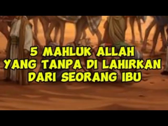 5 Mahluk Allah Yang Dilahirkan Tapa ibu #edukasiislam #5mahlukyangdilahirkantanpaibu class=