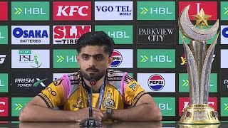 Babar Azam Press Conference | Peshawar Zalmi vs Hyderabad Kingsmen | Final | M 44 | PSL 11 | MZB1K