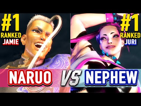 SF6 🔥 NARUO (#1 Ranked Jamie) vs NEPHEW (#1 Ranked Juri) 🔥 Street Fighter 6 High Level Gameplay